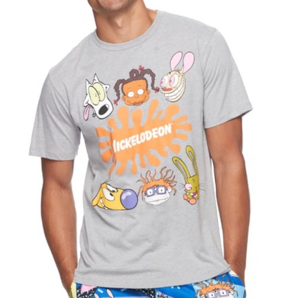 New! Nickelodeon T-Shirt Rugrats CatDog Ren & Stimpy Rocko's Modern Life